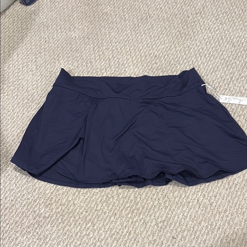 Anne Cole Women's Swim Skirt in Navy